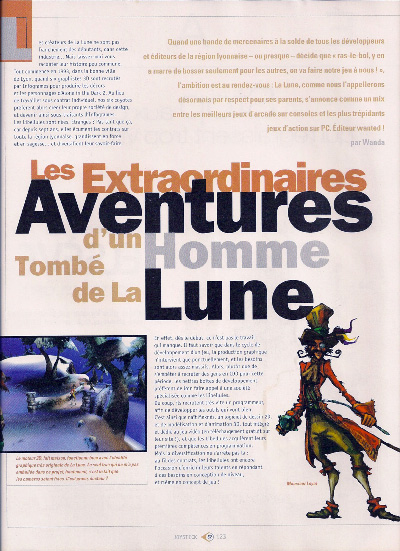 Scan article sur La Lune